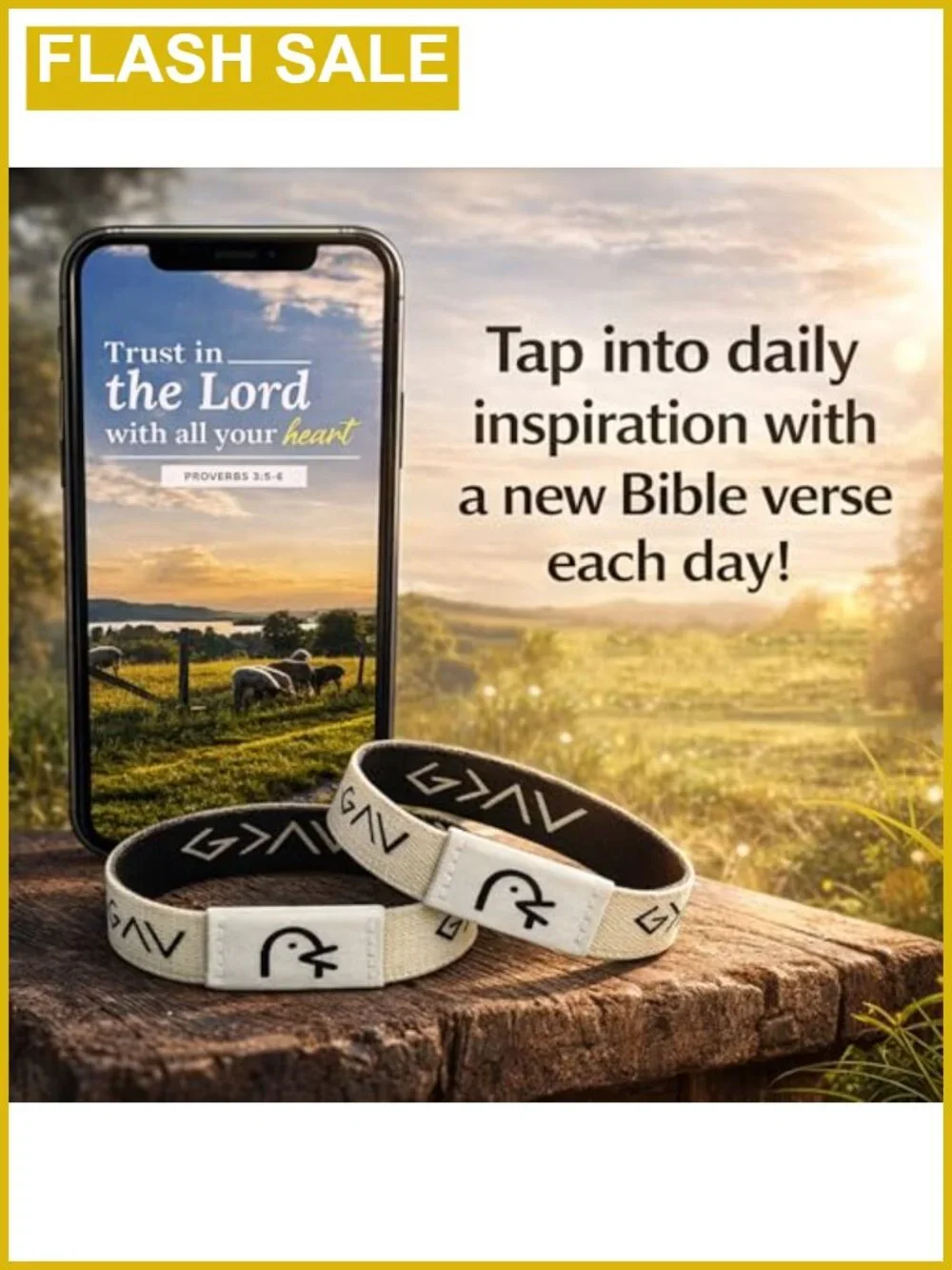 Kids Bible Verse Bracelet Waterproof Wristband Daily Inspiration